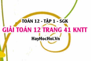 Giải Toán 12 trang 41 tập 1 Kết nối tri thức